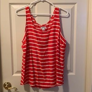 Old Navy XL red and white top